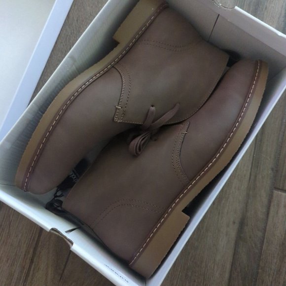 Sonoma Goods For Life Brown Chukka Lace Up Leather Brown Boots Men\'s Size 13